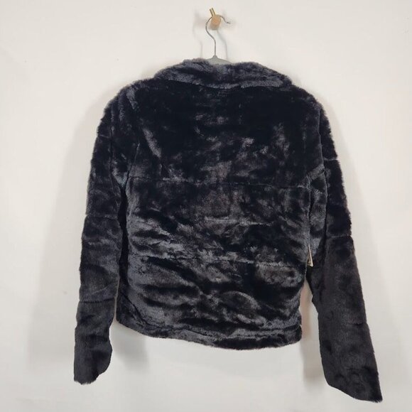 Love83 Faux‎ Fur Jacket in Black - Size Small - Picture 4 of 9